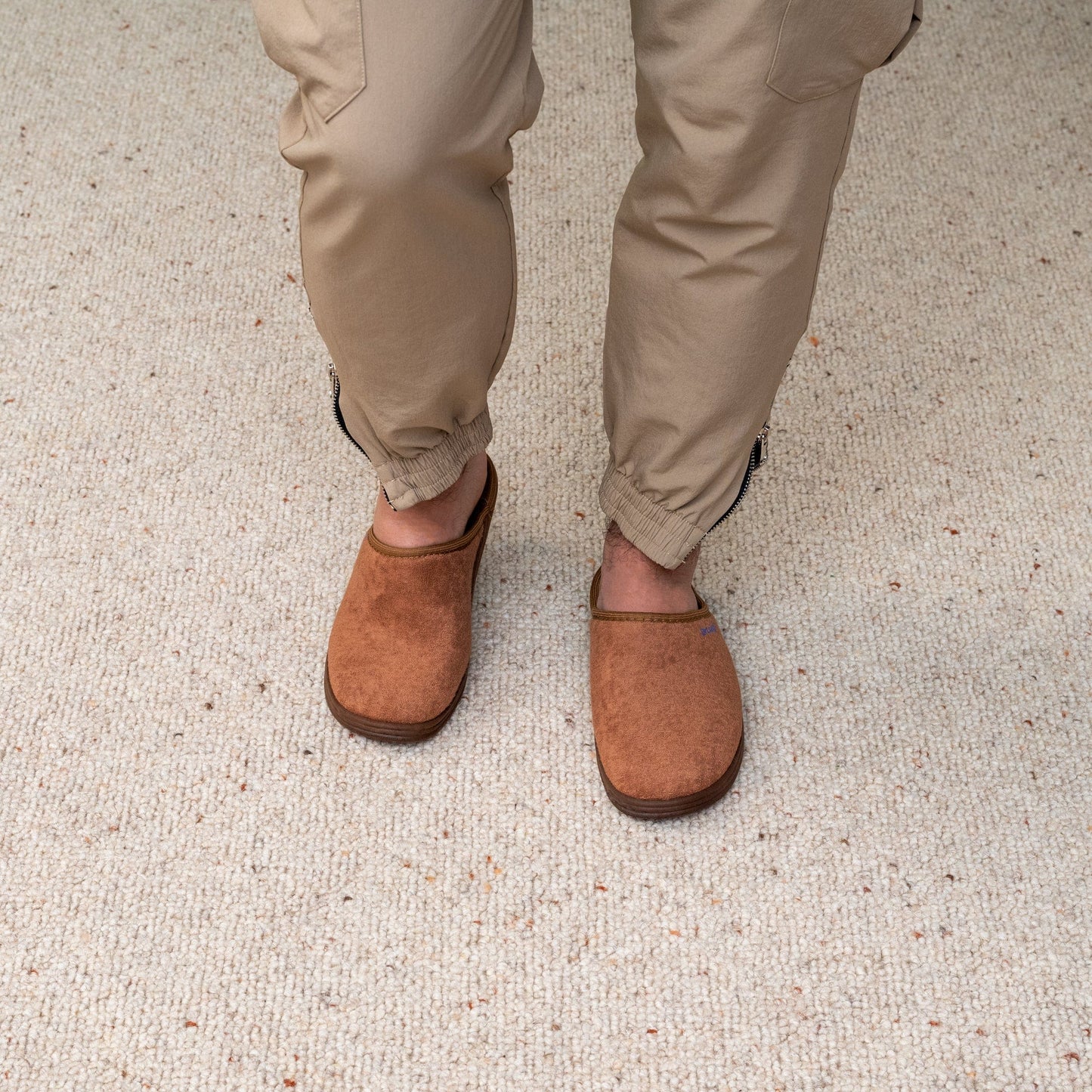 DrLuigi® Orthopedic Slippers for Men - Comfortable brown Medical Footwear