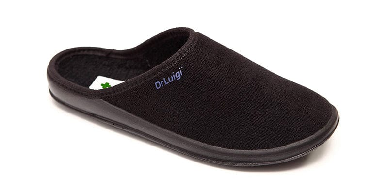 DrLuigi® Orthopedic Slippers for Women - Comfortable black Medical Footwear