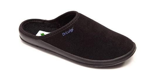 DrLuigi® Orthopedic Slippers for Women - Comfortable black Medical Footwear
