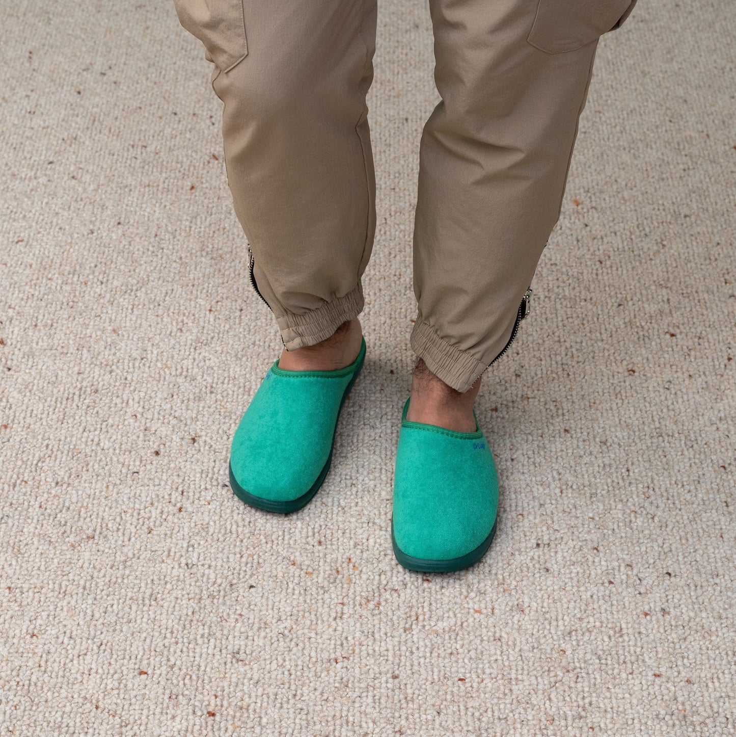 DrLuigi® Orthopedic Slippers for Men - Comfortable green Medical Footwear