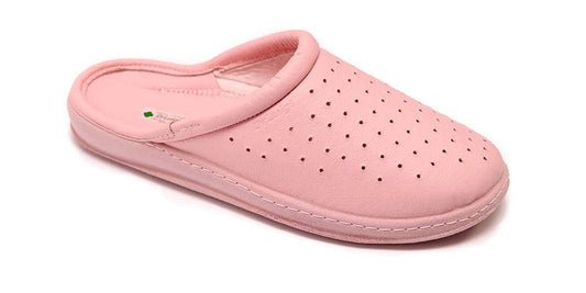 DrLuigi® Orthopedic Slippers for Women - Comfortable Medical Footwear pink Leather