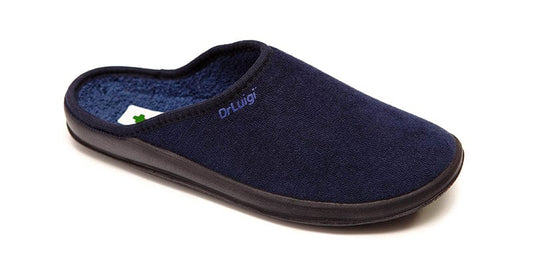 DrLuigi® Orthopedic Slippers for Men - Comfortable navy blue Medical Footwear