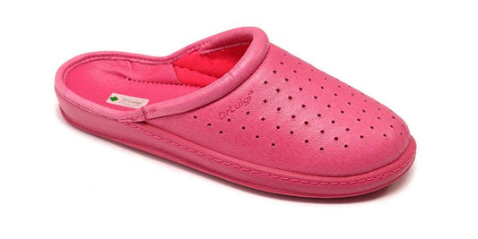 DrLuigi® Orthopedic Slippers for Women - Comfortable Medical Footwear fuchsia Leather