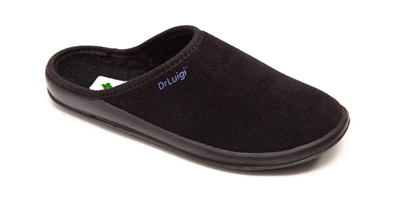DrLuigi® Orthopedic Slippers for Men - Comfortable black Medical Footwear