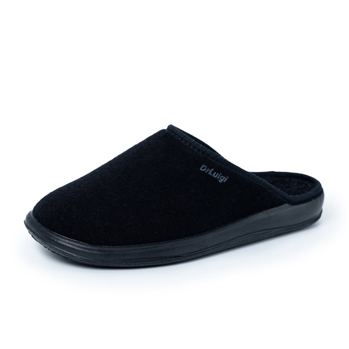 DrLuigi® Orthopedic Slippers for Men - Comfortable black Medical Footwear