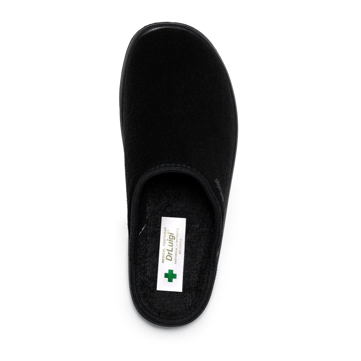 DrLuigi® Orthopedic Slippers for Men - Comfortable black Medical Footwear